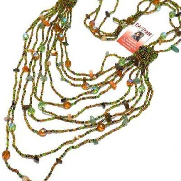 Multi-Colored Beaded Necklace by Fair Trade - Picture 3 of 3